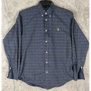 Ralph‎ Lauren Polo Long Sleeve Men's Shirt Large MultiColor Embroidered